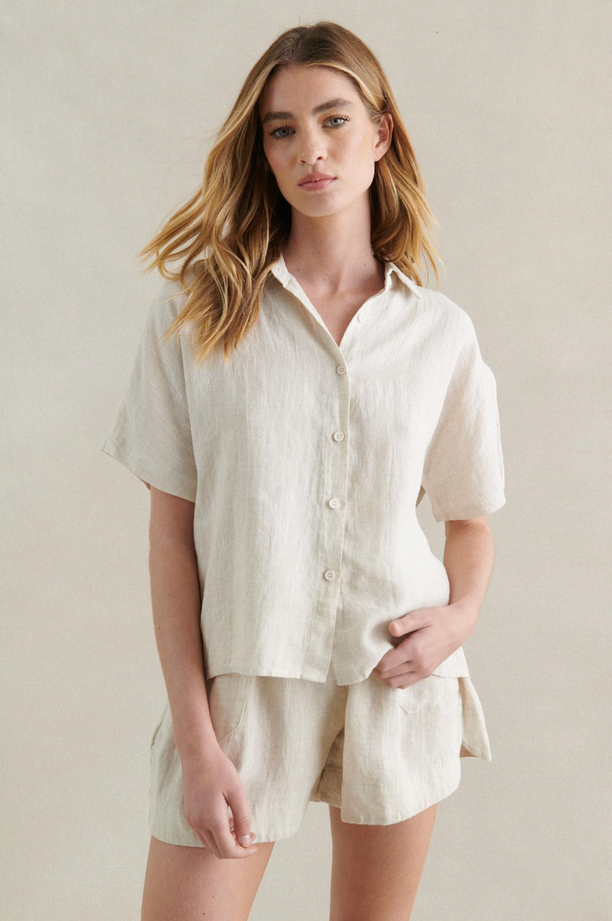 Bronte Linen Shirt - Natural