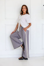 Gingham Racer Stripe Pants