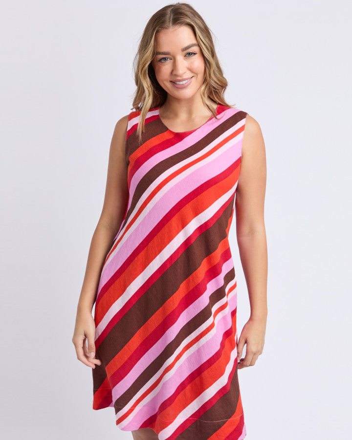 Guava Stripe Dress