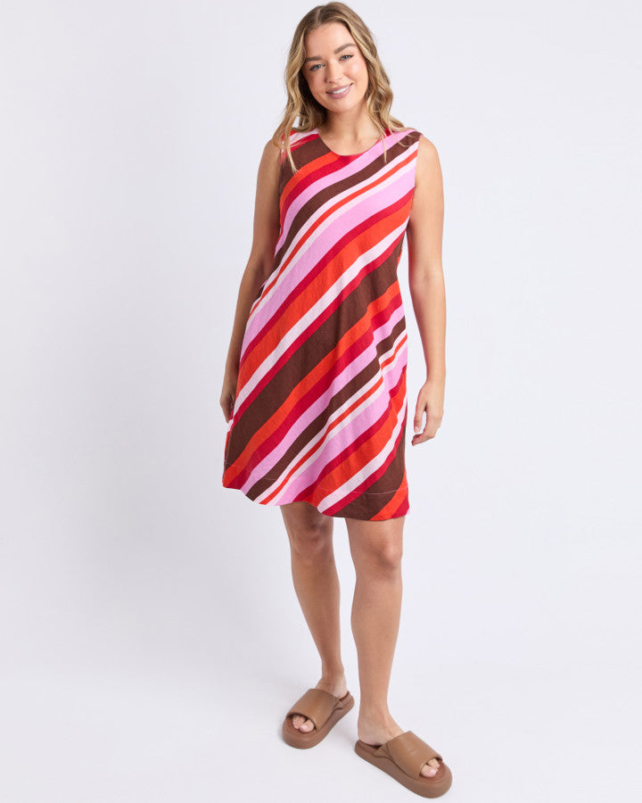 Guava Stripe Dress