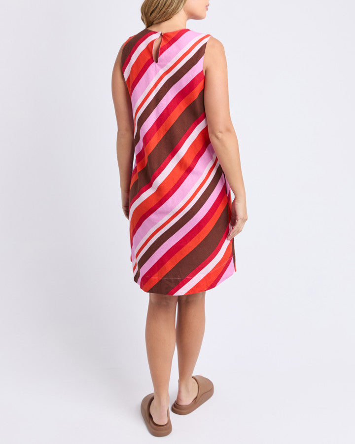 Guava Stripe Dress