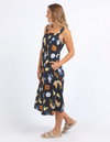 italian linen summer print dress by foxwood