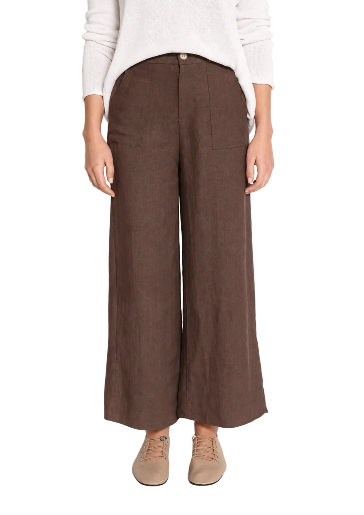 Jude Linen Pants - Chocolate