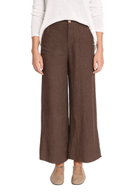 Jude Linen Pants - Chocolate