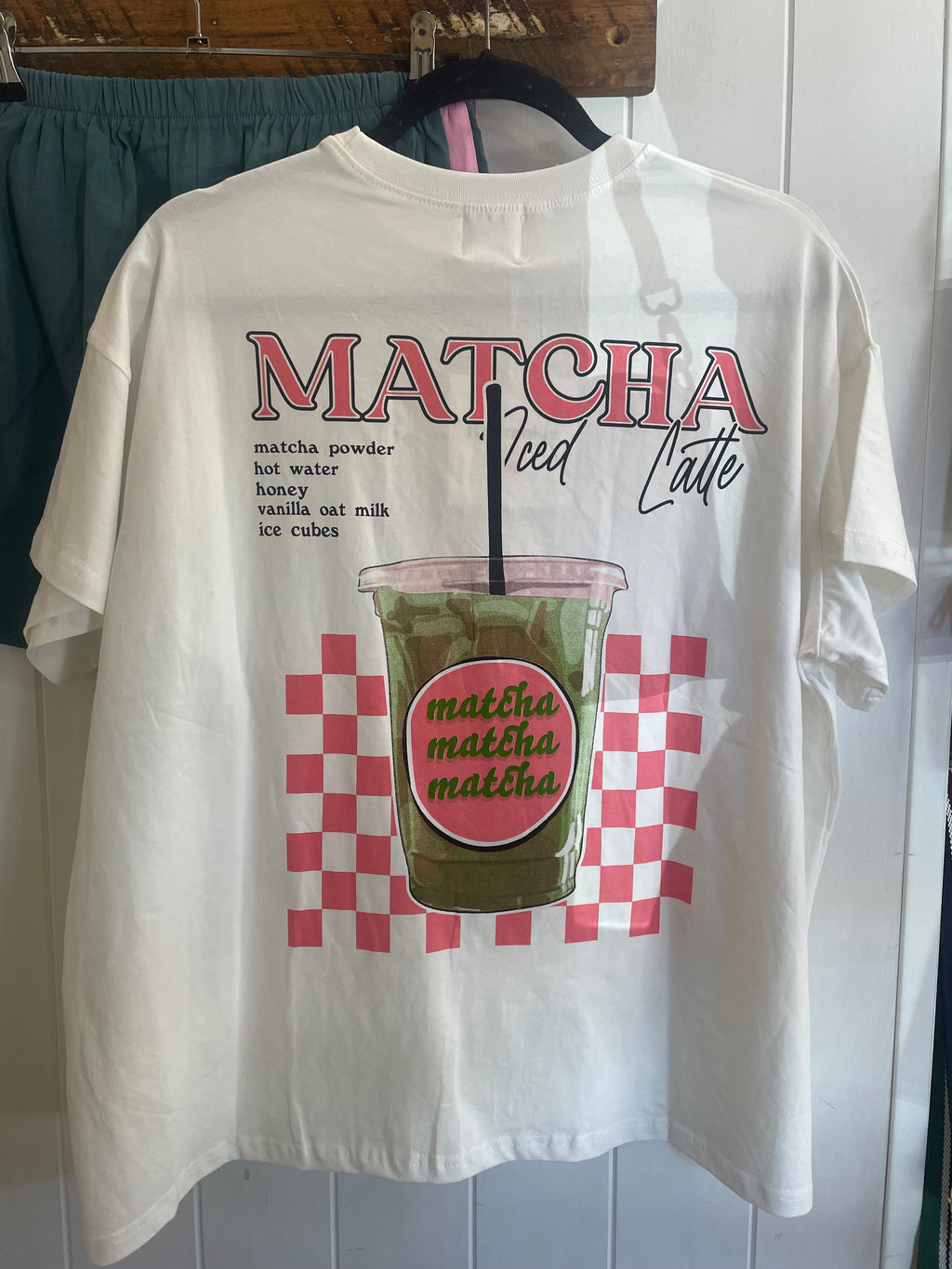 matching matcha t-shirt and short set by frankie