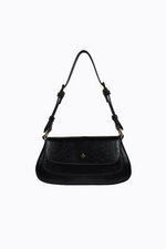 nikki shoulder bag by peta and jain in black is a vegan fashion accessory online