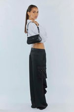 nikki shoulder bag by peta and jain in black is a vegan fashion accessory online