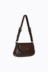 nikki shoulder bag by peta and jain in chocolate brown is a vegan fashion accessory online