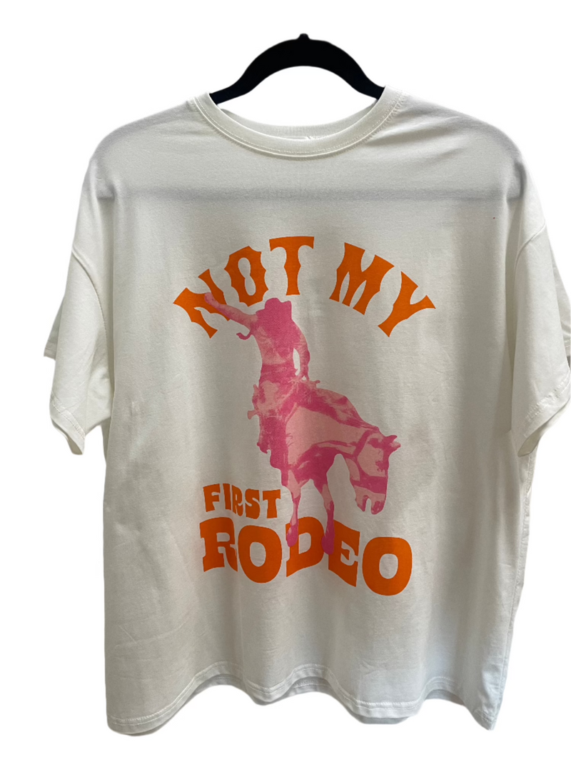 not my first rodeo cotton oversized t-shirt by frankie