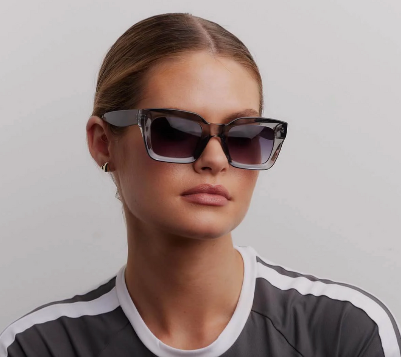 onassis sunglasses by reality eyewear in dusk grey