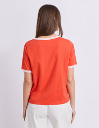 Polaroid Ringer Tee - Red