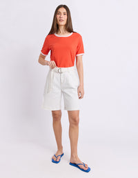 Polaroid Ringer Tee - Red