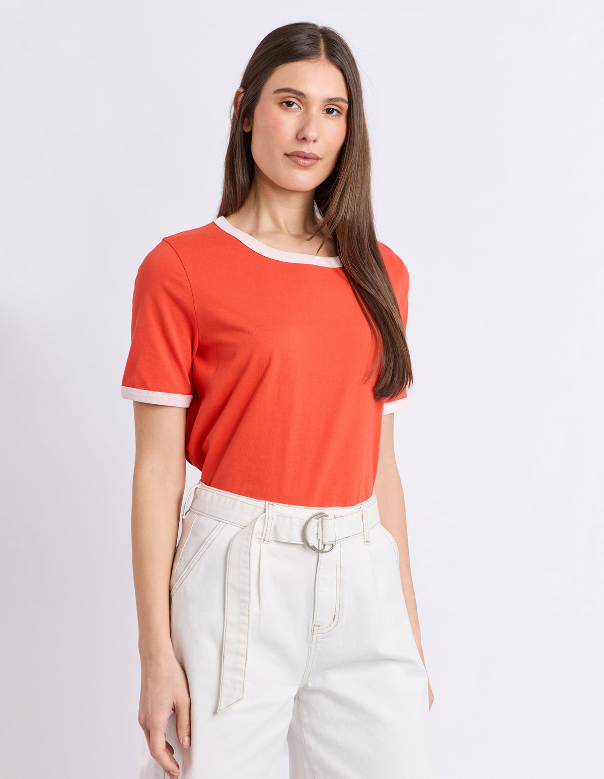 Polaroid Ringer Tee - Red