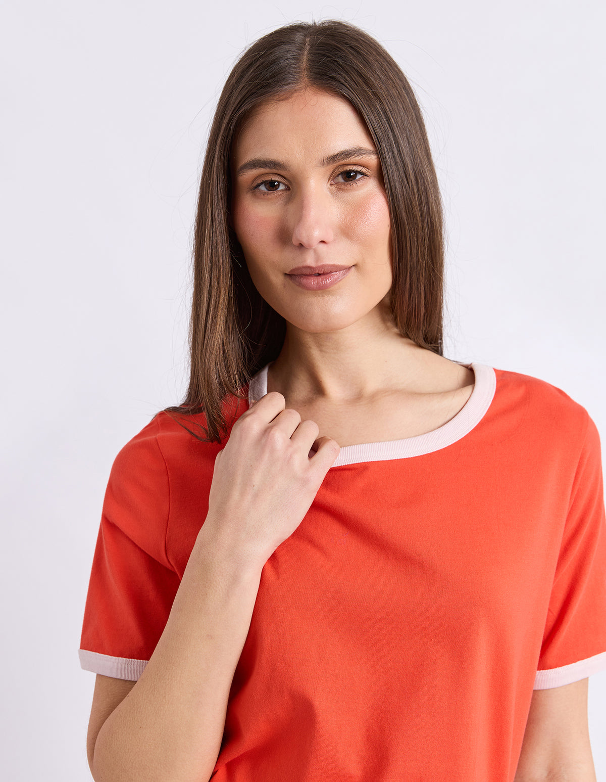 Polaroid Ringer Tee - Red