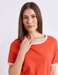 Polaroid Ringer Tee - Red