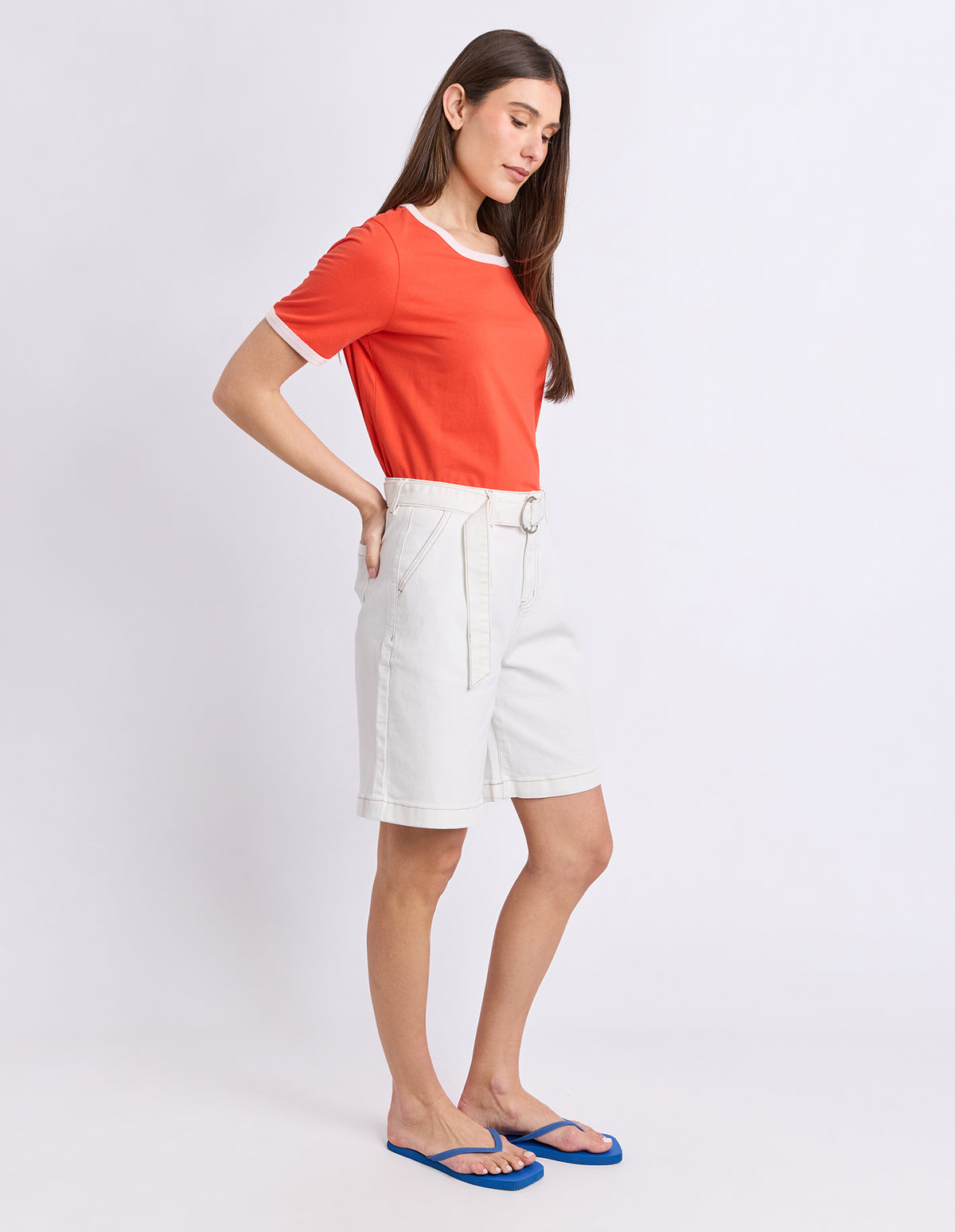 Polaroid Ringer Tee - Red