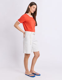 Polaroid Ringer Tee - Red