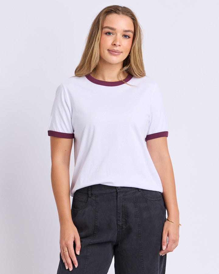 The Polaroid Ringer Tee by Foxwood delivers simplicity and style wtih a hint of retro charm