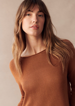 spring knit in rust by little lies