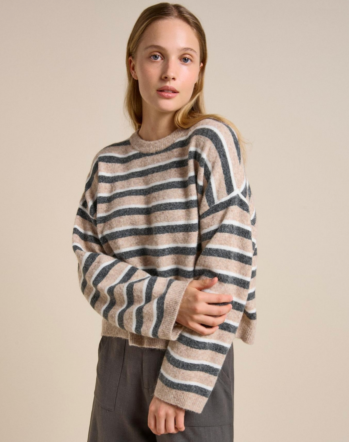 Little Lies Striped Otto Knit