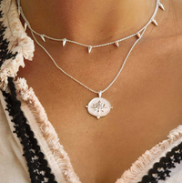 a sterling silver necklace with a blooming lotus design pendant by murkani