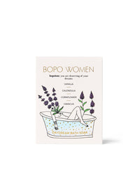 The daydream bathsoak by bopo is a flower and essential oil infused bath treatment