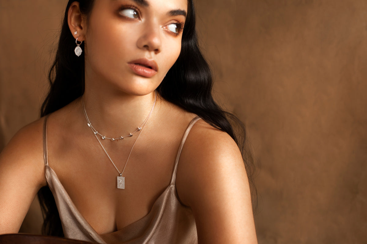 statement sterling silver pendant necklace by murkani